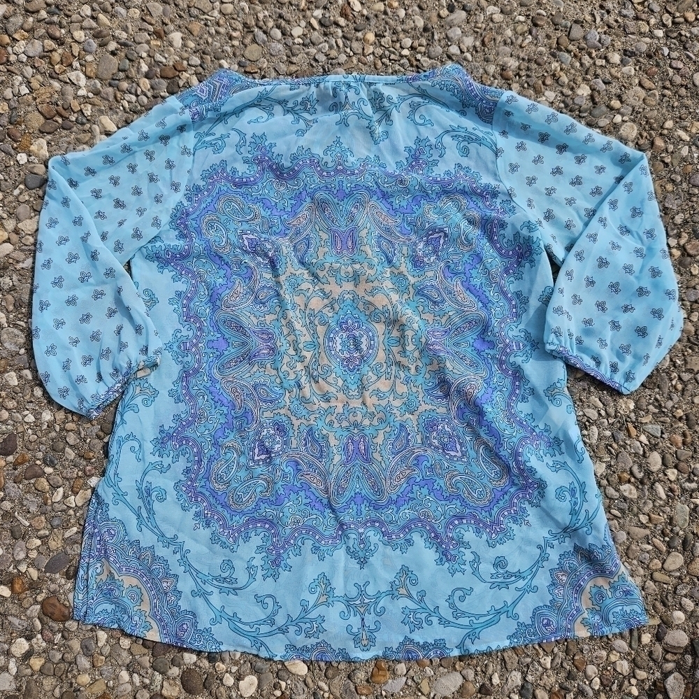 Anne Taylor Petite Shear top size XSP - Picture 5 of 5